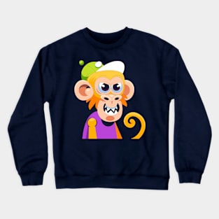 Monkey Green Hat Crewneck Sweatshirt